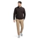 thumbnail image 3 of Jersey Izod con estampado de botones para hombre, color negro café, talla S, 3 of 4