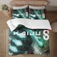thumbnail image 1 of Kaiju No.8 Face on print Soft Bed Set Lightweight 3 Pieces Bedding Sets for All Season Comforter Set Easy Care, 1 of 5