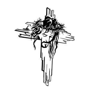 Bothyi - Estatua De Crucifijo De Jesús Calado De Pared Con Cruz De Hierro Para El Hogar, Acción De Gracias, Dormitorio B3081