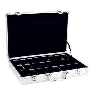 Ioensy - Estuche Para Relojes Con Cerradura, Ideal Para Amigos, Padres, Escritorio, 24 Compartimentos.