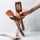 thumbnail image 3 of Juego de utensilios de cocina Renawe: cucharas de madera de acacia, 5 unidades, 3 of 7