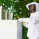 thumbnail image 2 of 1pc Professional Beekeeping Suit, Breathable Half-body Bee-proof Suit Smock With Veil, Bee Outfit For Backyard And Bee Keeper, White, Beekeeping Supplies, 2 of 2