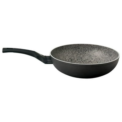 Wok 28 Cm Antiadherente Granito Aluminio Forjado Negro 1 Piezas Ilko