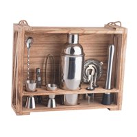 Magideal - Juego De 14 Uds Para Hacer Cócteles, Juego De Mezclador De Bebidas, Cuchara Mezcladora, Herramientas De Accesorios Para Bar, Kits De Barman, Juego De