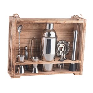 Magideal - Juego De 14 Uds Para Hacer Cócteles, Juego De Mezclador De Bebidas, Cuchara Mezcladora, Herramientas De Accesorios Para Bar, Kits De Barman, Juego De