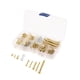 thumbnail image 1 of Kit De Tornillos De Guitarra Eléctrica De 226 Piezas Para Botones De Placa De Cuello De Interruptor De Pastilla Montaje Dorado, 1 of 5
