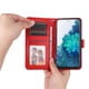 thumbnail image 2 of Funda tipo cartera FOXDOCK para Samsung Galaxy S20 FE , diseño girasol en relieve, cuero PU, cierre magnético, soporte y tarjetero, 2 of 5