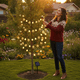 thumbnail image 5 of Luces Solares Navidad Cálidas 4m 20 Led Copos Nieve Esferas, 5 of 9
