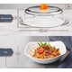 thumbnail image 3 of Tapa de Vidrio para Plato de Microondas Bezrat 25x7,5 cm Libre de BPA, 3 of 8