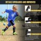 thumbnail image 4 of Espinilleras de fútbol Geekism para niños pequeños, negras (pequeñas), 4 of 7