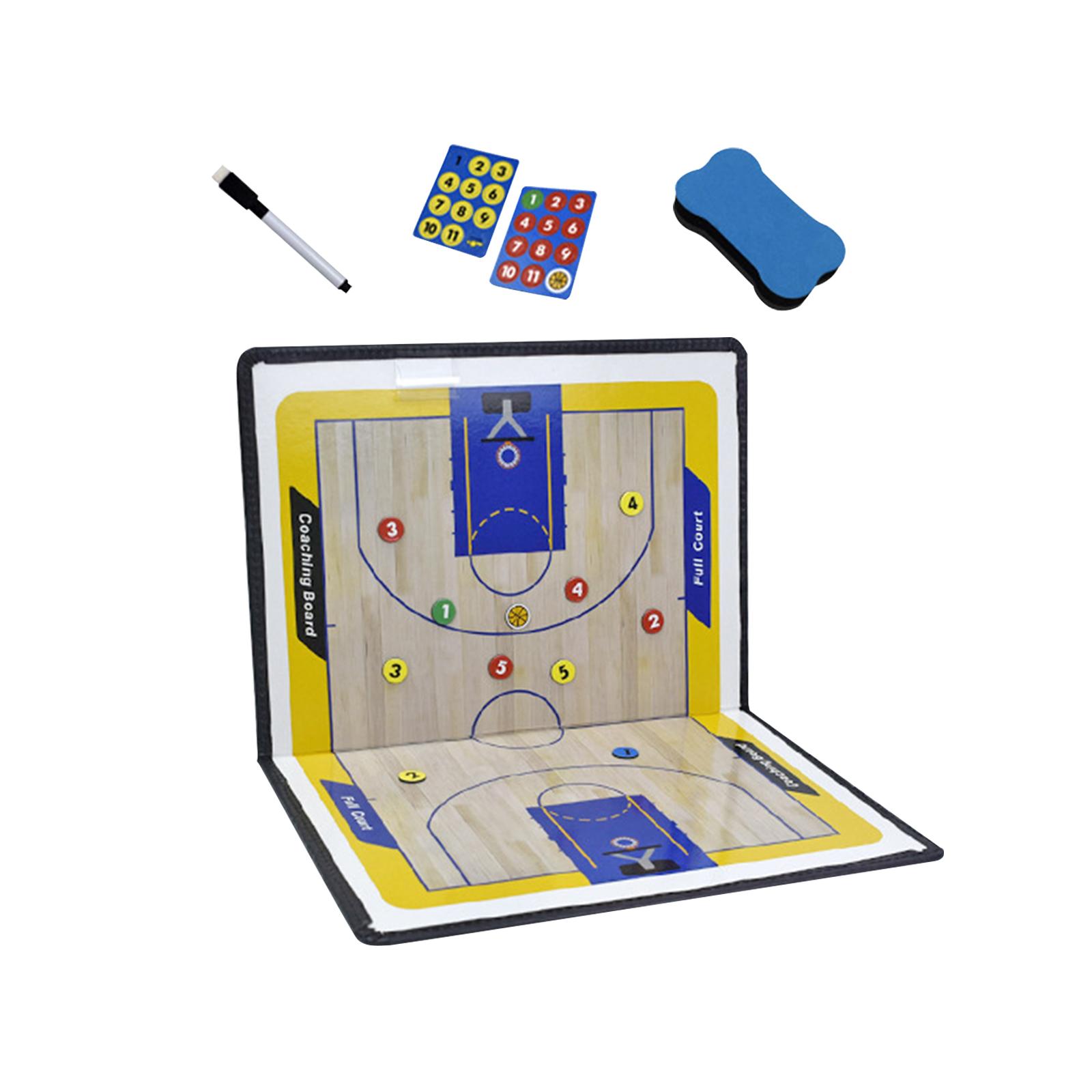 Magideal - Tablero De Entrenamiento De Baloncesto Tablero De Estrategia Profesional Con Marcador Borrable