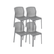 thumbnail image 1 of Set 2 Sillas de comedor Apilable Carin PP - Gris, 1 of 3