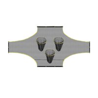 Ioensy - Objetivo De Entrenamiento De Portería De Fútbol, Lanzador De Lanzamiento Para Niños, Red De Lanzamiento De Fútbol H 1,8 M Top L 2,95 M