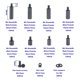 thumbnail image 4 of Kit surtido de tornillos separadores hexagonales de nailon HVAZI M4, 4 of 7