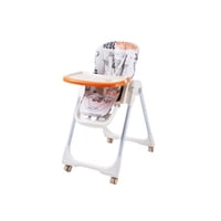 Babymine - Silla De Comer Plegable Evolution Motivo Naranja