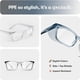 thumbnail image 5 of Gafas De Seguridad Rectangle Z87 1 Certificadas Con Lentes De Bloqueo De Luz Azul Y Rayos Uv, 5 of 7