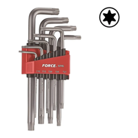 Genérico - Juego Llaves Torx Largas De T10 A T50 9Pz 5098L Force