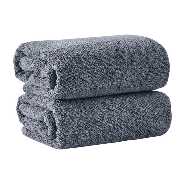 Toallas Great Bay Home Paquete de 2 Hojas de Baño Sobredimensionadas de Algodón 173x89 cm