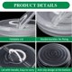 thumbnail image 3 of Recipiente de almacenamiento de alimentos ZLMXXT de 12 pulgadas con tapa y asa x2, 3 of 7