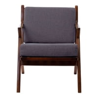 Latam Home - Sitial Bremen Lino Gris Oscuro