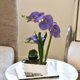 thumbnail image 3 of Orquídea artificial FuleHouzz 38 cm Lavanda con jarrón de cerámica, 3 of 7