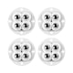thumbnail image 3 of 4 Uds Mini Rodillo De Ricino Pasta De Rotación De 360 Grados Para Caja De Almacenamiento De Muebles Cuentas De Acero Blanco, 3 of 5