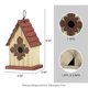 thumbnail image 4 of Colgante Bird House Glitzhome de madera para interiores y exteriores, 23 cm, 4 of 8