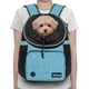 thumbnail image 2 of Mochila de transporte frontal para perros PetaMi Teal Blue para 7 kg, 2 of 7