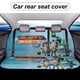 thumbnail image 5 of Rusty Rivets-theme Car Rear Seat Covers Back Elastic Flexible Car Seat Covers Decorative Fits Most Cars 120x59x76cm, 5 of 6