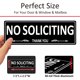 thumbnail image 3 of Cartel de No Solicitar i-CowFun Pack de 2 (19 × 6 cm) Aluminio, 3 of 8