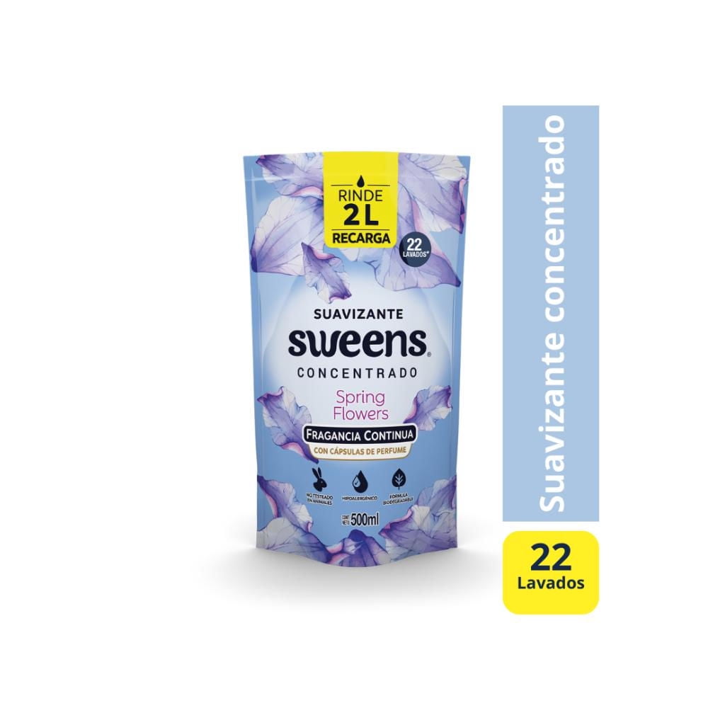 Suavizante Líquido Concentrado Spring Doypack 500 ml Sweens