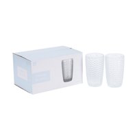 Homewell - Set 6 Vasos Vidrio Transparente 380Ml