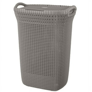 Reyplast - Cesto Canasto Para Ropa Khipu 60 Lts Con Tapa Taupe