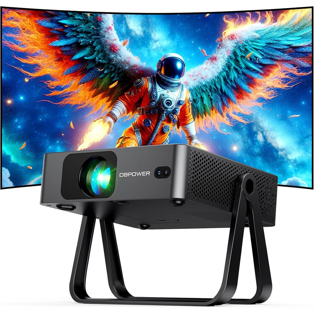 Proyector Dbpower N5 1080p Wifi 6 Autoenfoque Soporte 360
