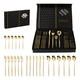 thumbnail image 1 of Juego de cubiertos completo 24 pcs acero inoxidable Dorado, 1 of 3