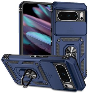 Estuche Gangxun Para Google Pixel 8 Pro, Soporte Giratorio 360°, Estilo Mecánico Y Magnético