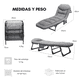 thumbnail image 2 of Catre De Campaña Silla Cama De Camping Plegable Portatil, 2 of 7