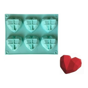 Genérico - Molde Corazon Diamante Molde De Silicona Corazón Chocolate