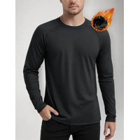Genérica - Pack 3 Polera Camisetas Manga Larga Hombre Cuello Redondom-Xl