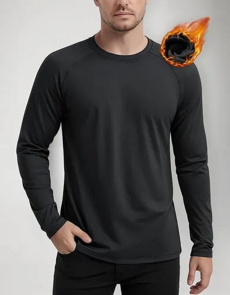 Genérica - Pack 3 Polera Camisetas Manga Larga Hombre Cuello Redondom-Xl