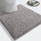 thumbnail image 2 of Alfombra de baño en forma de U, supersuave, peluda y con contorno para el suelo del baño, esponjosa, absorbente de agua, antideslizante, lavable a máquina, secado rápido, 2 of 5
