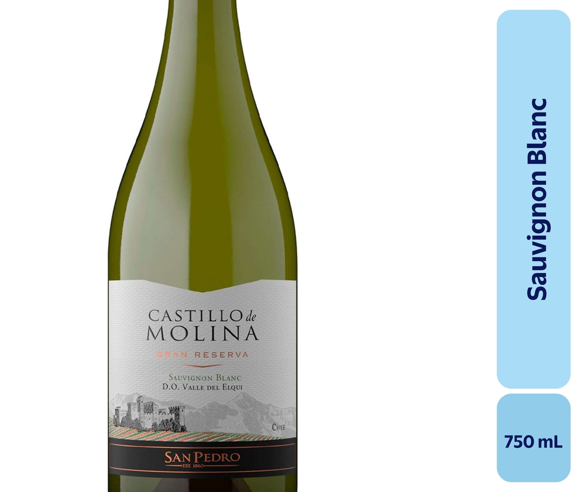 Vino Sauvignon Blanc Botella 750 mL Castillo Molina