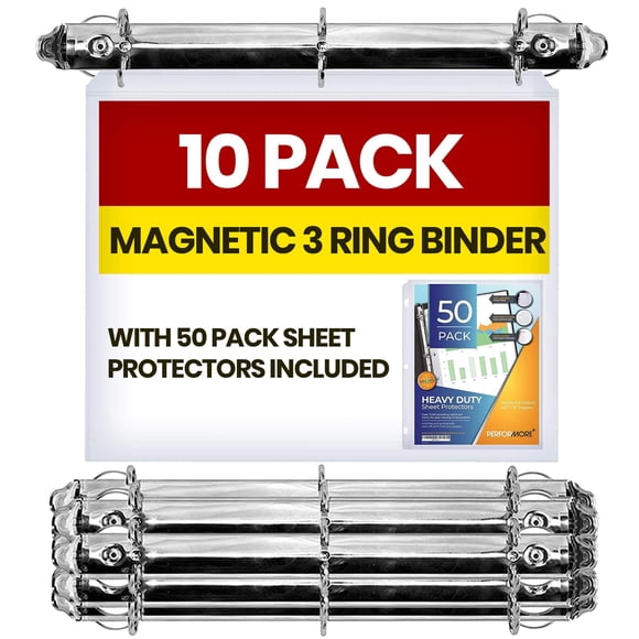 Pack de 10 carpetas de anillas magnéticas de 2,5 cm – Ring Binder Depot