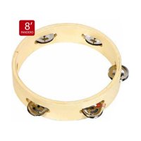 Puntostore - Pandero De 8 Pulgadas Con 5 Sonajas - Ps