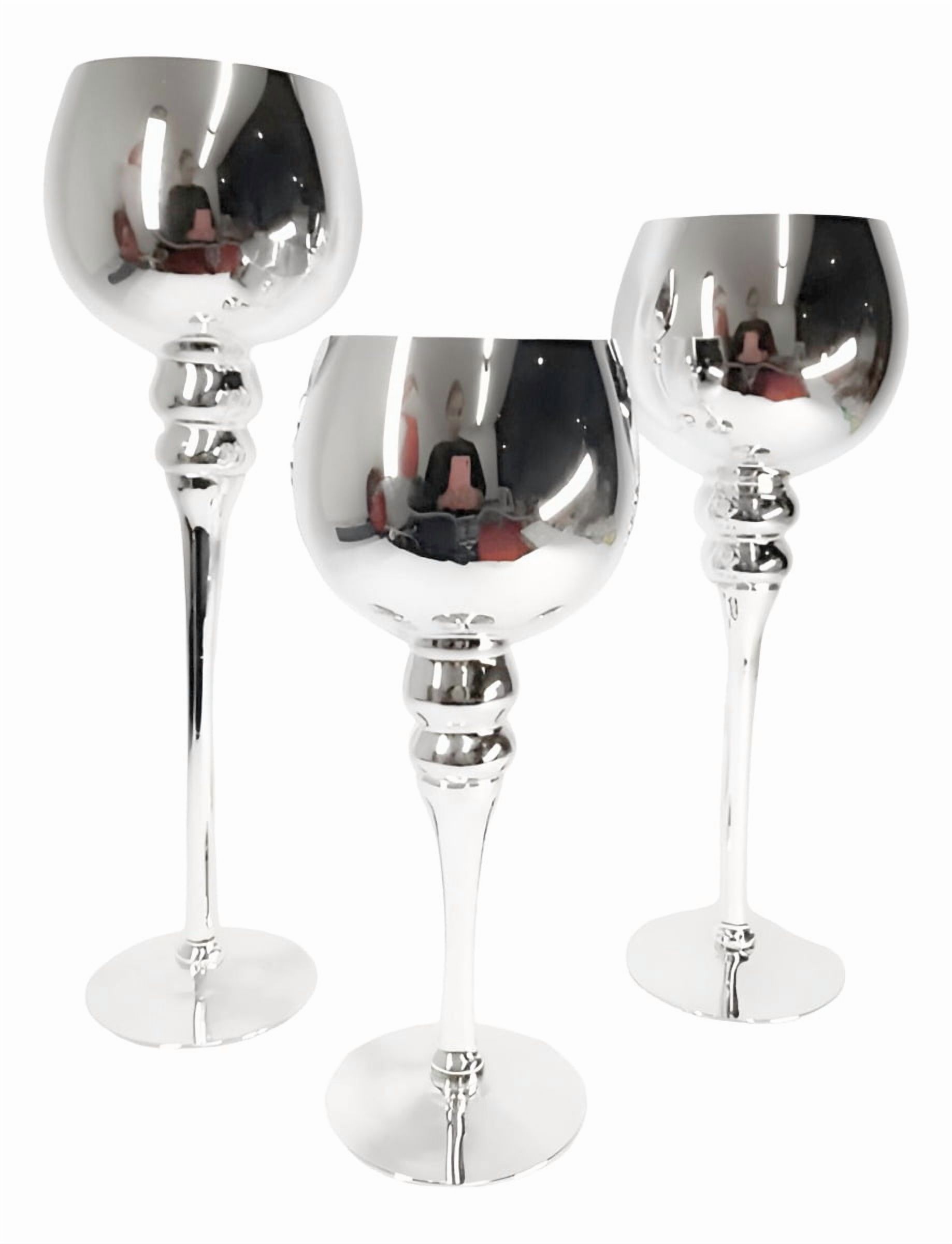 Genérico - Juego 3 Portavelas Candelabro Decorativo Copas Moderno Jhn