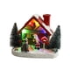thumbnail image 5 of Mini Casa Estatua Luz Navidad Pueblo Nieve Resina Jardín Hogar, 5 of 5