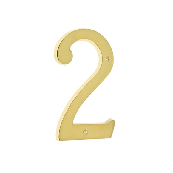 Números Para Casa De Latón Macizo Brillante Premium De 7 62 Cm