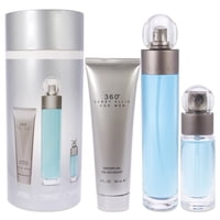 Set De Regalo Perfume Perry Ellis 360 Edt 100Ml + Perfume Perry Ellis 360 Edt 7.5Ml + Gel De Ducha Perry Ellis 360 90Ml