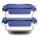 thumbnail image 1 of Pack 2 Contenedores Vidrio Hermético Rectangular 1520mL Luminarc, 1 of 2