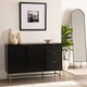 thumbnail image 3 of Buffet Brooklyn Relan Diseño Acanalado Con Cajones y Puertas Negro y Dorado, 3 of 10